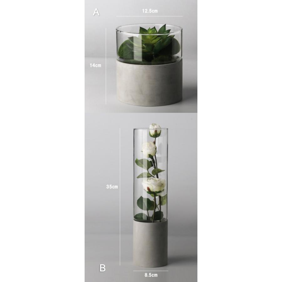 花瓶 ガラス 花器 フラワーベース ガラスボトル セメント 一輪挿し 高級感 アレンジ 水栽培 生け花 造花 北欧 おしゃれ シンプル インテリア G02 送料無料 G02 晴々ガーデン 通販 Yahoo ショッピング