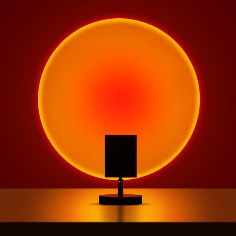 間接照明 LEDライト サンセットライト レインボープロジェクター 