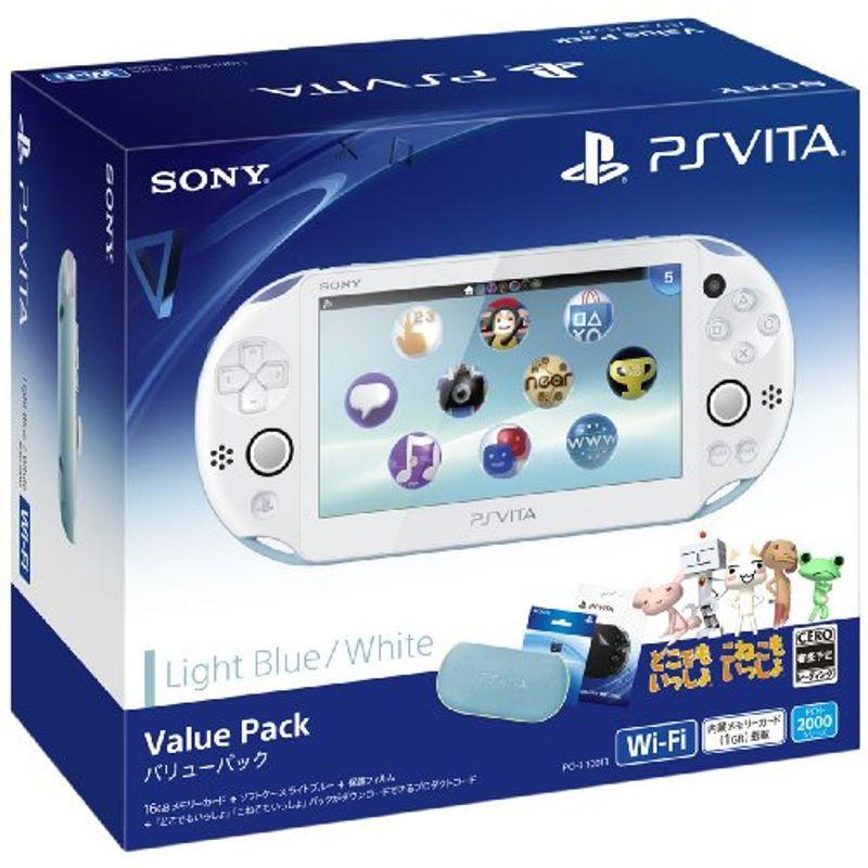 最旬ダウン 愛用 PlayStation Vita Value Pack ライトブルー ホワイト masruna.com masruna.com