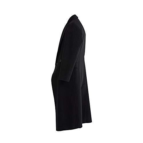 50 Off ロングコートメンズ 冬 膝下丈 両面ウール スリム トレンチコート 黒 Xl 日本産 Mail Alrayan University Edu Ye