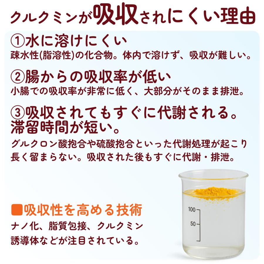 ウコン サプリ クルクミン サプリメント 高吸収 30日分×3袋 翌朝スッキリ ウコンのチカラ 美容 クルクミノイド ターメリック 日本製 | HARELU（サプリ） | 03