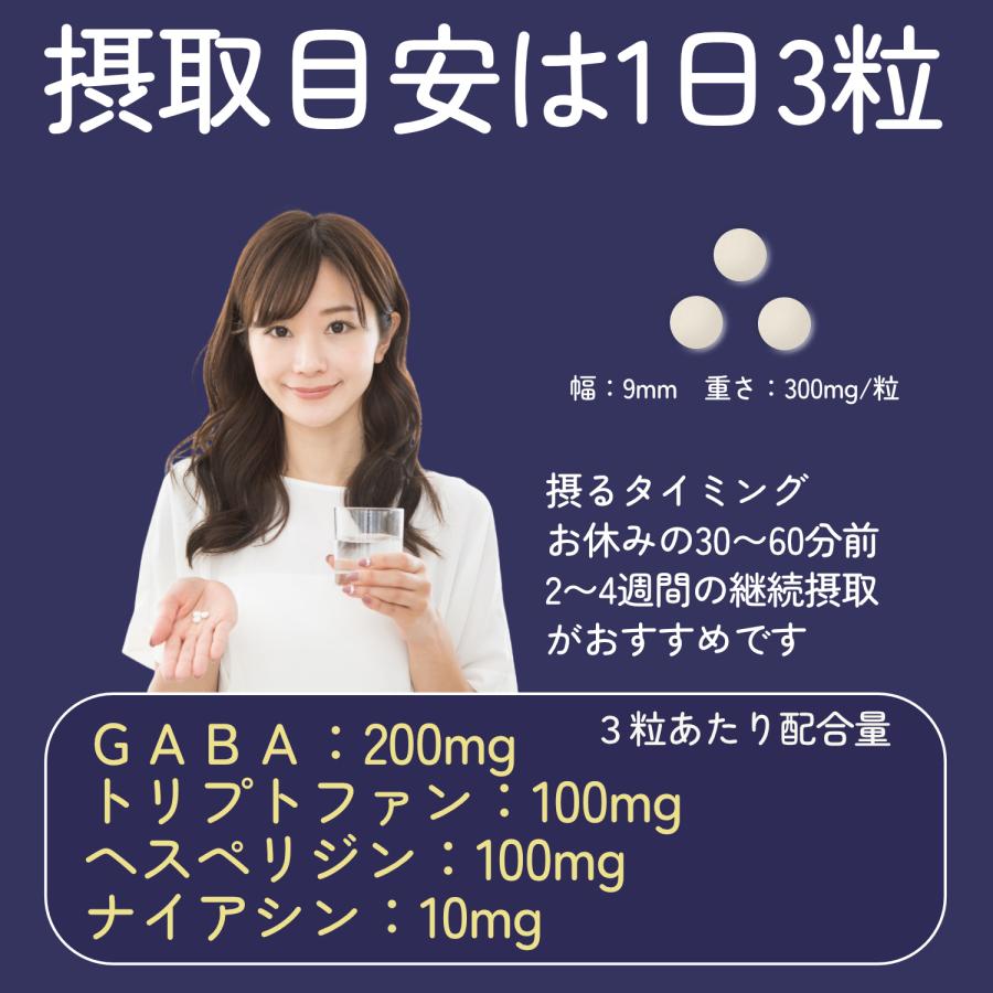 GABA サプリ ギャバ サプリメント 30日分 トリプトファン ヘスペリジン ビタミンP ナイアシン 国産 | HARELU（サプリ） | 09