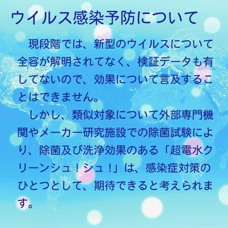 超電水クリーンシュ！シュ！ 詰替用 1000ml×2袋 アルカリイオン電解水 除菌 洗浄 消臭 掃除 激落ち 水の力 |  | 02