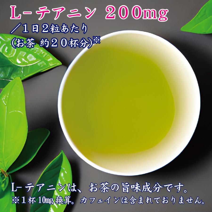 テアニン サプリ L-テアニン 200mg 30日分  くつろぎ ゆっくり 爽快 お休みなさい | HARELU（サプリ） | 07