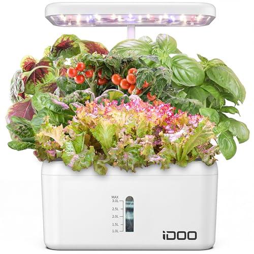 iDOO 水耕栽培キット 水耕栽培 セット 室内 植物育成LEDライト付き