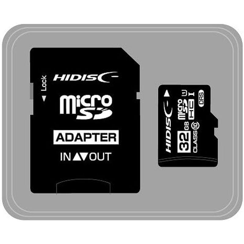 HIDISC microSDHCメモリカード 32GB CLASS10 UHS-I HDMCSDH32GCL10DS｜harenohiya｜04