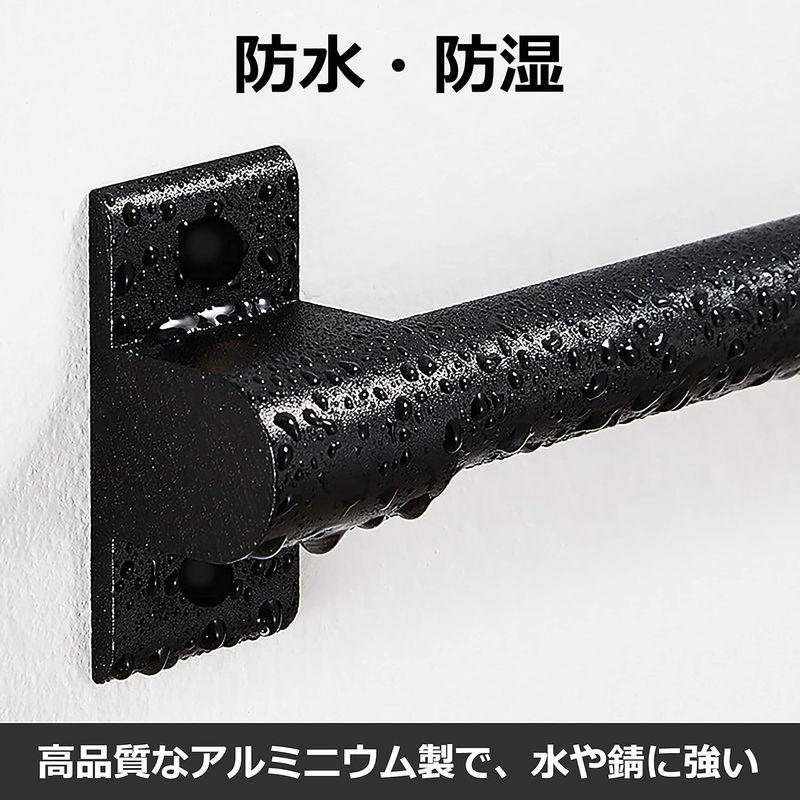 キッチンツールフック 壁掛け式 強力粘着固定 防水 穴あけ不要 60cm フック8個付き ステンレススチール 調理器具 収納 ラック お風呂｜harenohiya｜04