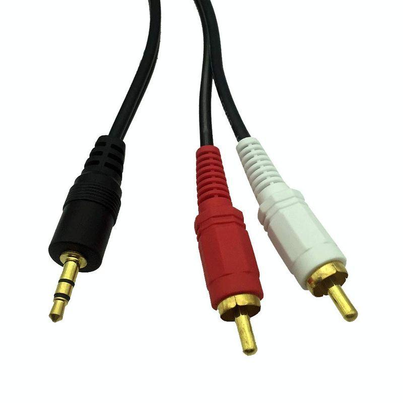 LikeYou 3.5mm ステレオミニプラグ to 2RCA(赤・白) 変換 オーディオ ケーブル,3.5 MM to 2 rcaオーデ