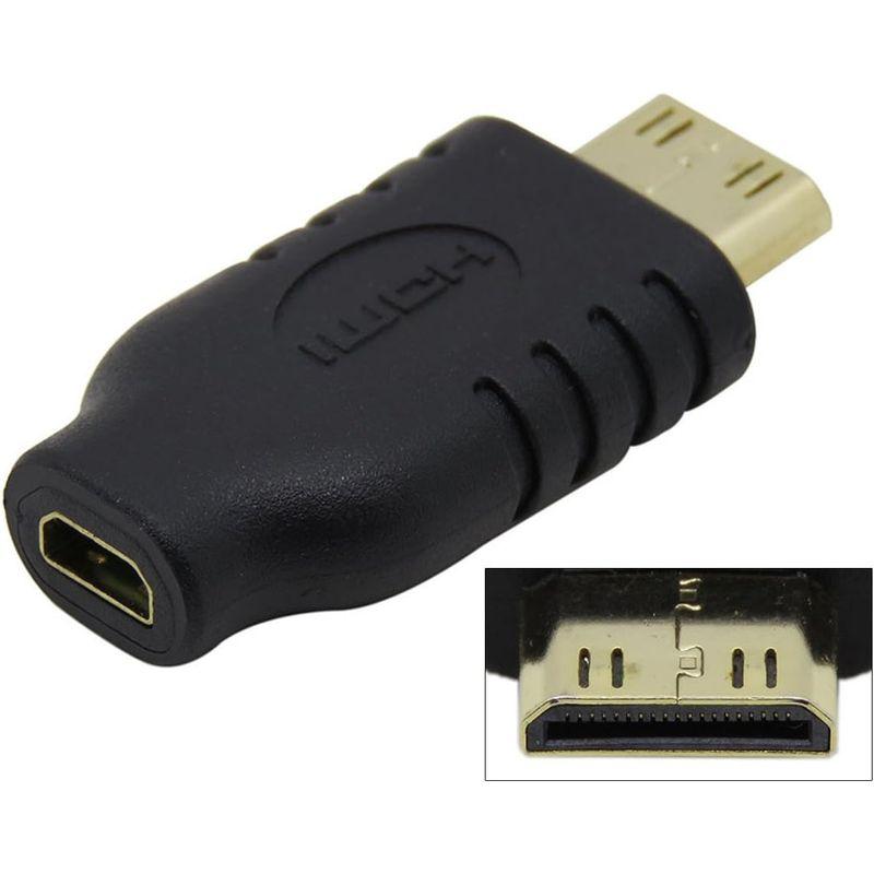 CYマイクロHDMIタイプDソケットメスto Mini HDMI 1.4オスタイプCアダプタ変換装置｜harenohiya｜05