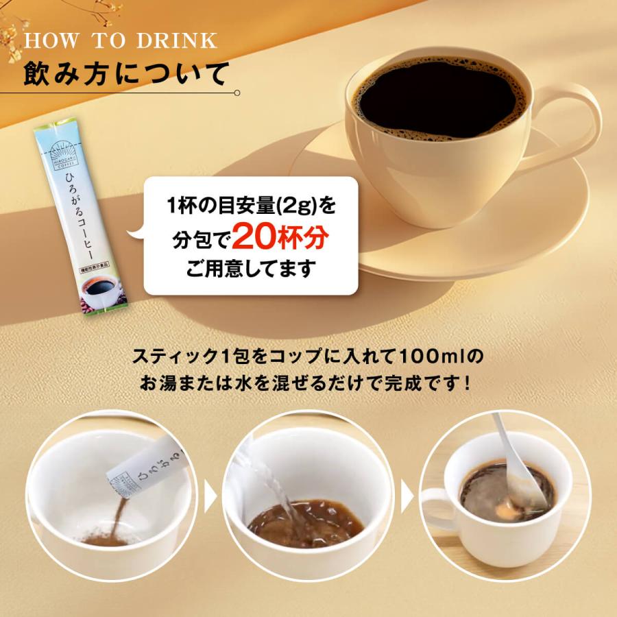 ひろがるコーヒー 2箱セット ファンファレ ひろがるコーヒー【 公式 】機能性表示食品 コーヒー