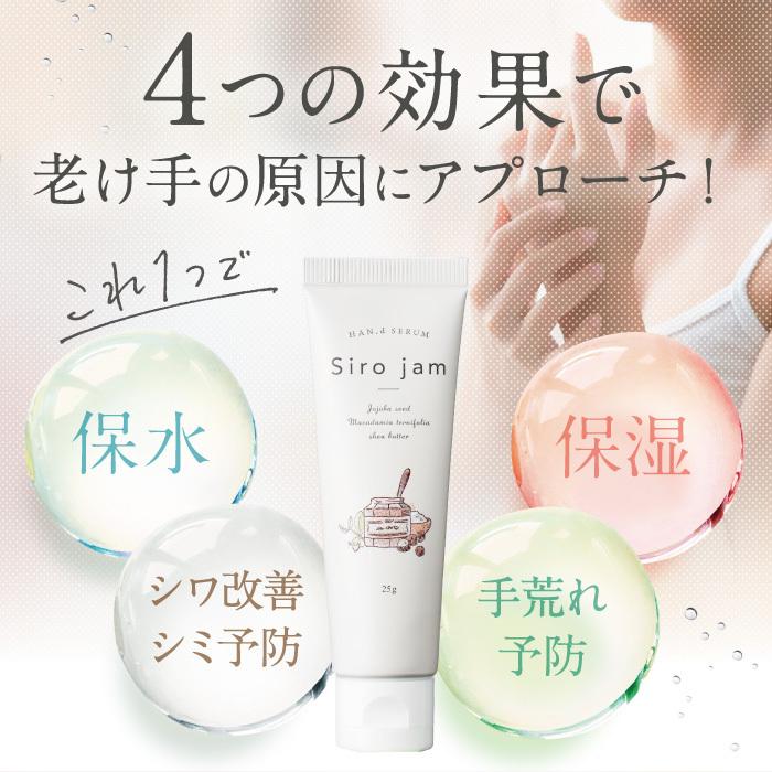 公式 HAN’d Sirojam シロジャム チューブ （25g/約1ヶ月分） ｜ 薬用 老け手 ケア 美容ジェル 保湿 保水 乾燥 血管 ハンドクリーム 手肌 送料無料 25g｜hareruya-official｜10