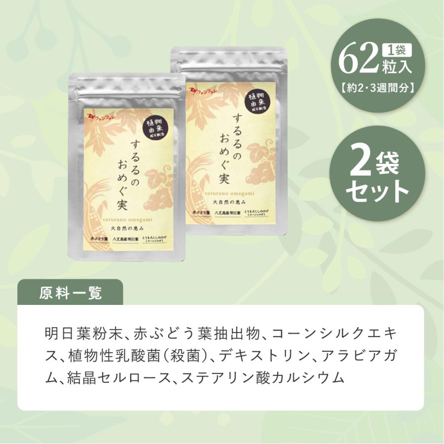 ファンファレ カリウム サプリ するるのおめぐ実 （2袋セット 