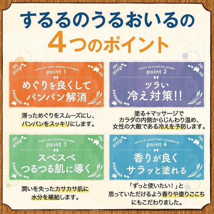 オイルバーム するるのうるおいる ｜ むくみ 浮腫み マッサージバーム スリミングジェル 足 冷え 冷え性 冷え症 温活 保湿 乾燥 送料無料 20g｜hareruya-official｜07