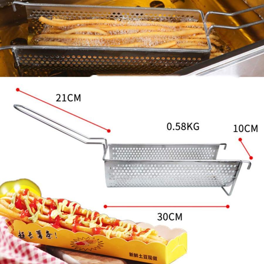 エクストラロング30センチフレンチフライメーカー機ステンレス鋼マッシュポテトフライ押出機、ポテトパスタ機特殊フライパンツール付き押出機｜haresora-shop｜02