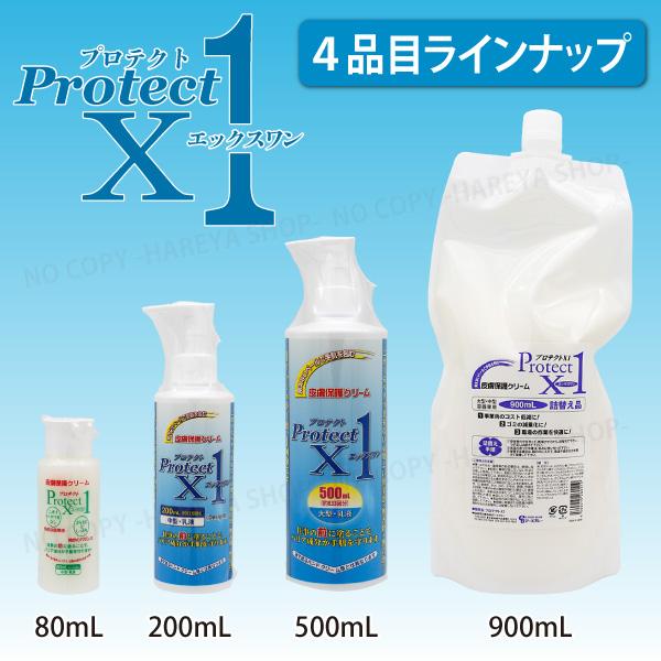 プロテクトX1 500mL 大型 ポンプ式 皮膚保護クリーム 3つの成分で強力