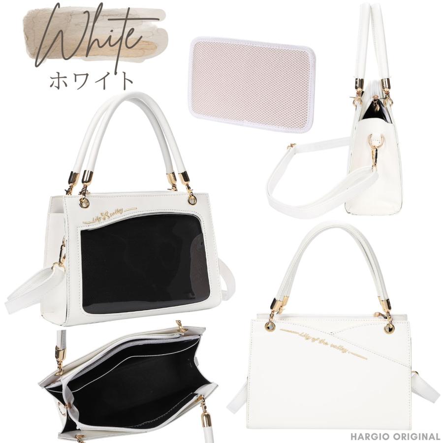 AND CHOUTTE ホワイト ハンドバッグ 痛バッグ アンドシュエット & chouette 《推し事バッグ》クリアポケット