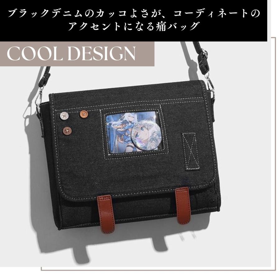 痛バッグ ショルダー メンズ 痛バ ショルダーバッグ デニム