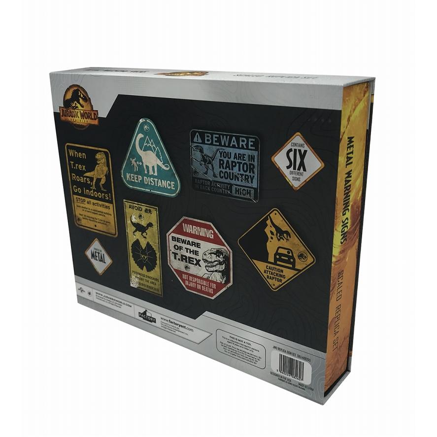 ジュラシックワールド　メタルワーニングサイン　スケールプロップレプリカ 楽天市場】ジュラシックワールド メタルワーニングサイン コレクション