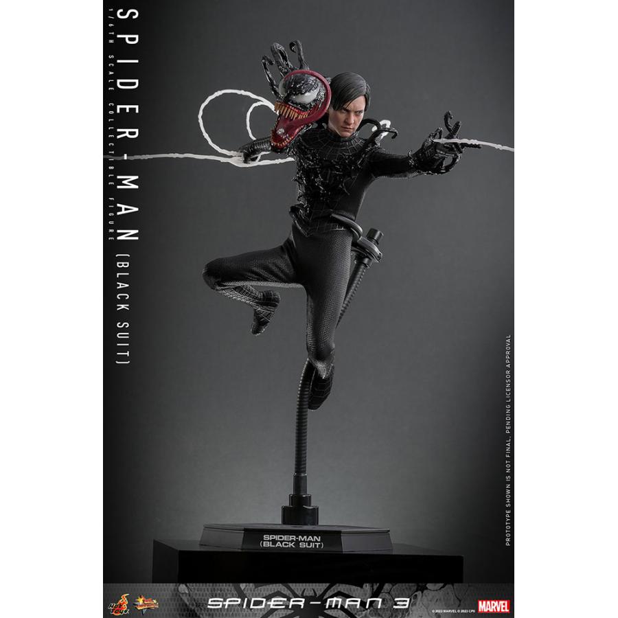 スパイダーマン ブラックスーツバージョン フィギュア スパイダーマン3』ブラックスーツのスパイダーマンをホット