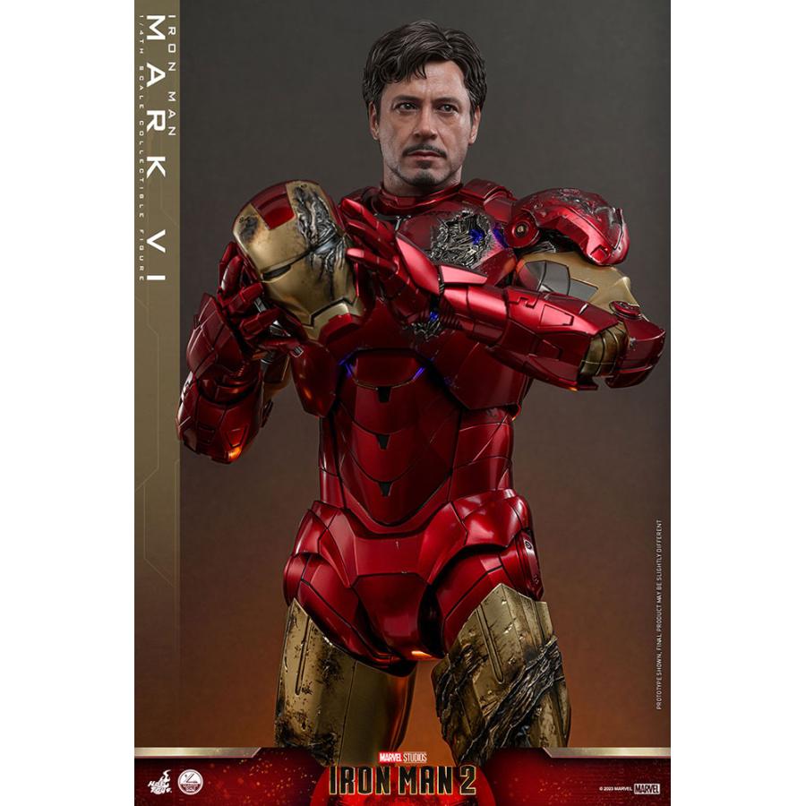 【未使用】 ホットトイズ クオーター スケール 1/4 アイアンマン マーク6 IRON MAN 2/ クオーター・スケール 1/4 フィギュア: アイアンマン マーク6