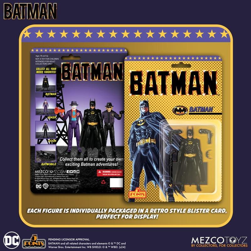 バットマン アクションフィギュア 5体セット 5ポイント/ バットマン（1989）: 3.75インチ アクション