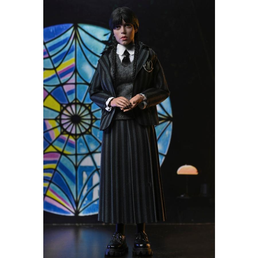 【NECA】新品 正規品 アダムスファミリー ウェンズデー ネヴァーモア学園 ウェンズデー・アダムス＆イーニッド・シンクレア 8インチ アクション