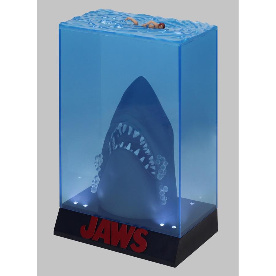 フ*ん様 ジョーズ 映画ポスター PVC スタチュー（50th アニバーサリー ジョーズ JAWS/ 映画ポスター ライトアップ PVC スタチュー(50th