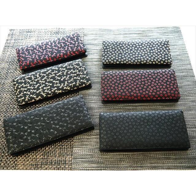 鹿革印伝 長財布 2柄各3色 高級鹿皮本漆 プレゼント 婦人用