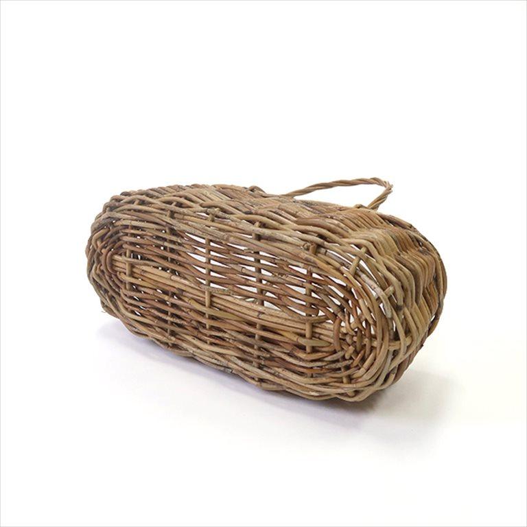 アラログ ロングバゲットかごバッグ ラタン 藤 収納かご 籠 AROROG