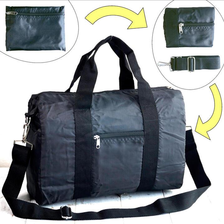 1000円ポッキリ たためるボストンバッグ 2way ショルダーベルト付属