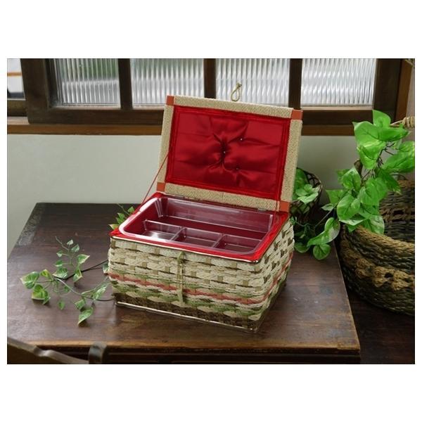 裁縫箱 おしゃれ 北欧 レトロ ソーイングバスケット クラフト モカ