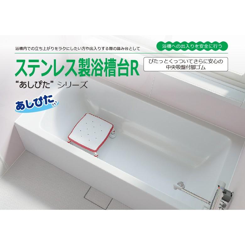 送料無料 ステンレス製浴槽台R あしぴたシリーズ 標準タイプ 標準20-30 踏み台 入浴用品 浴槽内 洗い場兼用 介護品_1