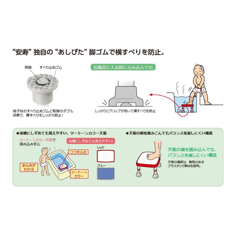 送料無料 ステンレス製浴槽台R あしぴたシリーズ 標準タイプ 標準20-30 踏み台 入浴用品 浴槽内 洗い場兼用 介護品_3