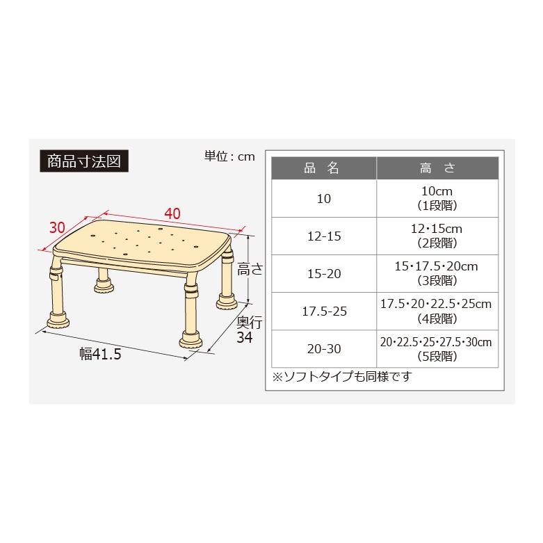 送料無料 ステンレス製浴槽台R あしぴたシリーズ 標準タイプ 標準20-30 踏み台 入浴用品 浴槽内 洗い場兼用 介護品_5
