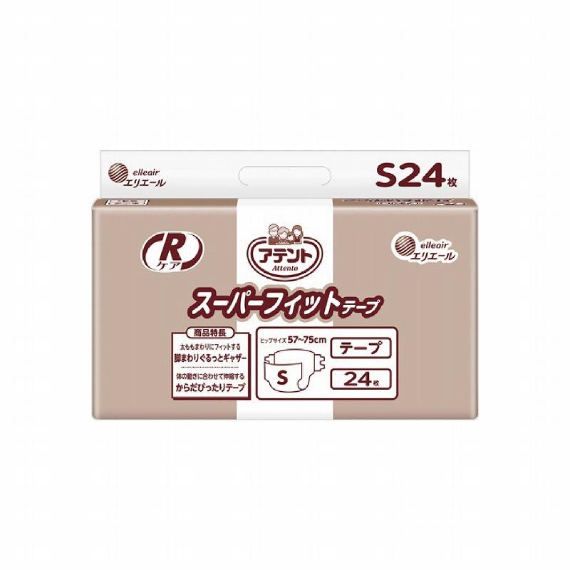 アテントRケア スーパーフィットテープ Mサイズ22枚入 4パックセット