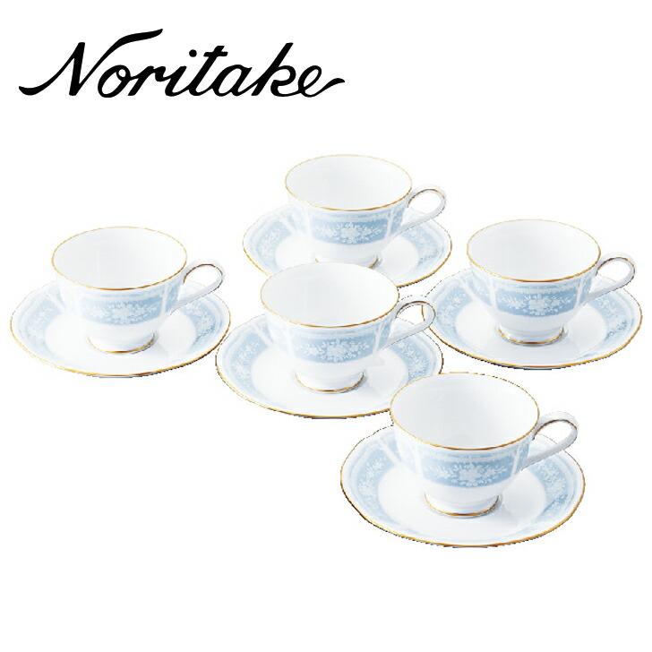 ノリタケレースウッドゴールド ティーコーヒー碗皿セット(5客) SE3-204