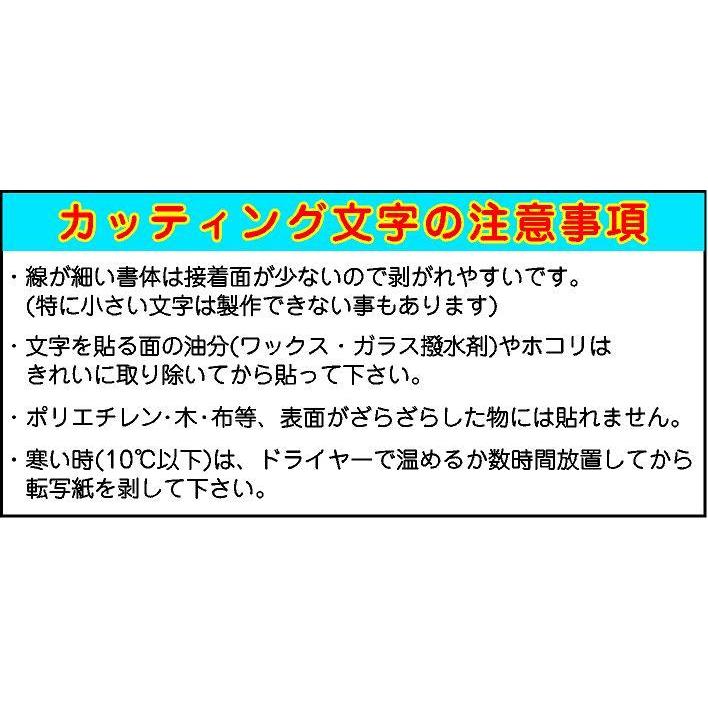 【カッティング文字】　1文字　10.1〜15cm｜harikiri｜03