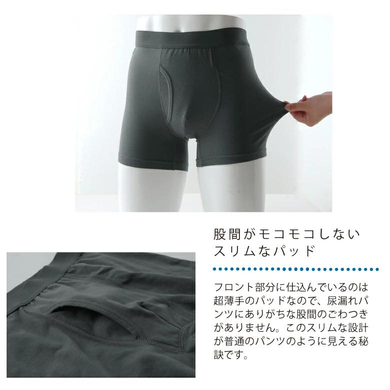 尿漏れパンツ 男性 失禁パンツ NEWエチケットボクサーパンツ 4枚組