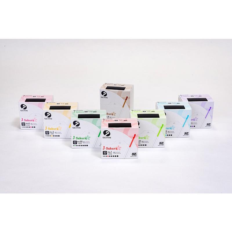 セイリン ディスポ鍼 J-Sakura ＜旧JSP＞ 100本入 1寸3分-1（40mm-0.16