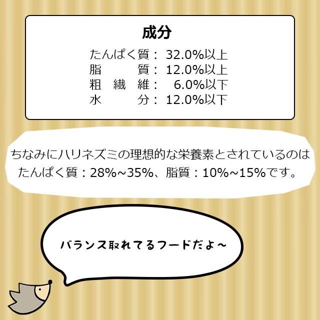 ゆうパケットOK Pet-Pro スパイクスデライト プロダイエット 黒 100g お試し小分けパック Spike's Delite フード エサ 餌 メール便対応｜harinezumin2｜10