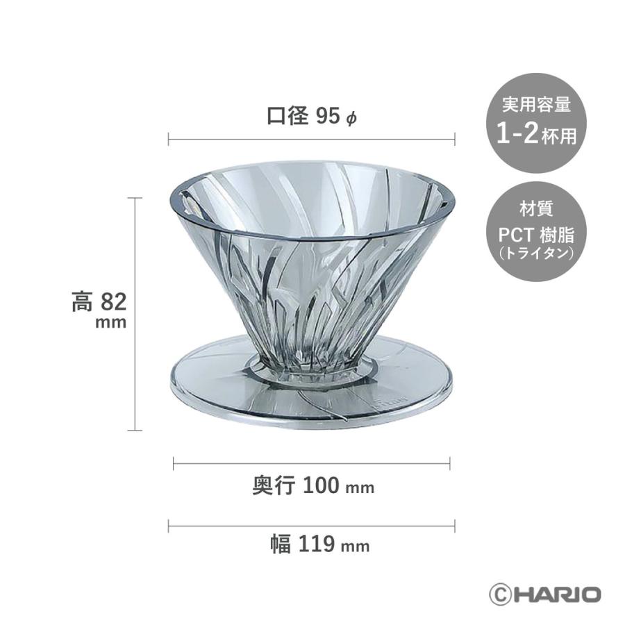 HARIO（ハリオ） HARIO ALPHA DRIPPER TRITAN 01 台湾モデル ADT-01-B