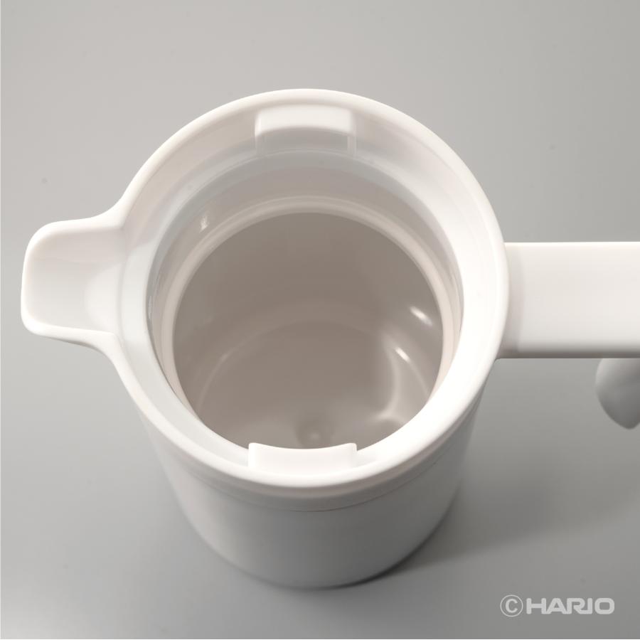 セラミックコーティング 真空二重保温ポット 800mL ホワイト HARIO