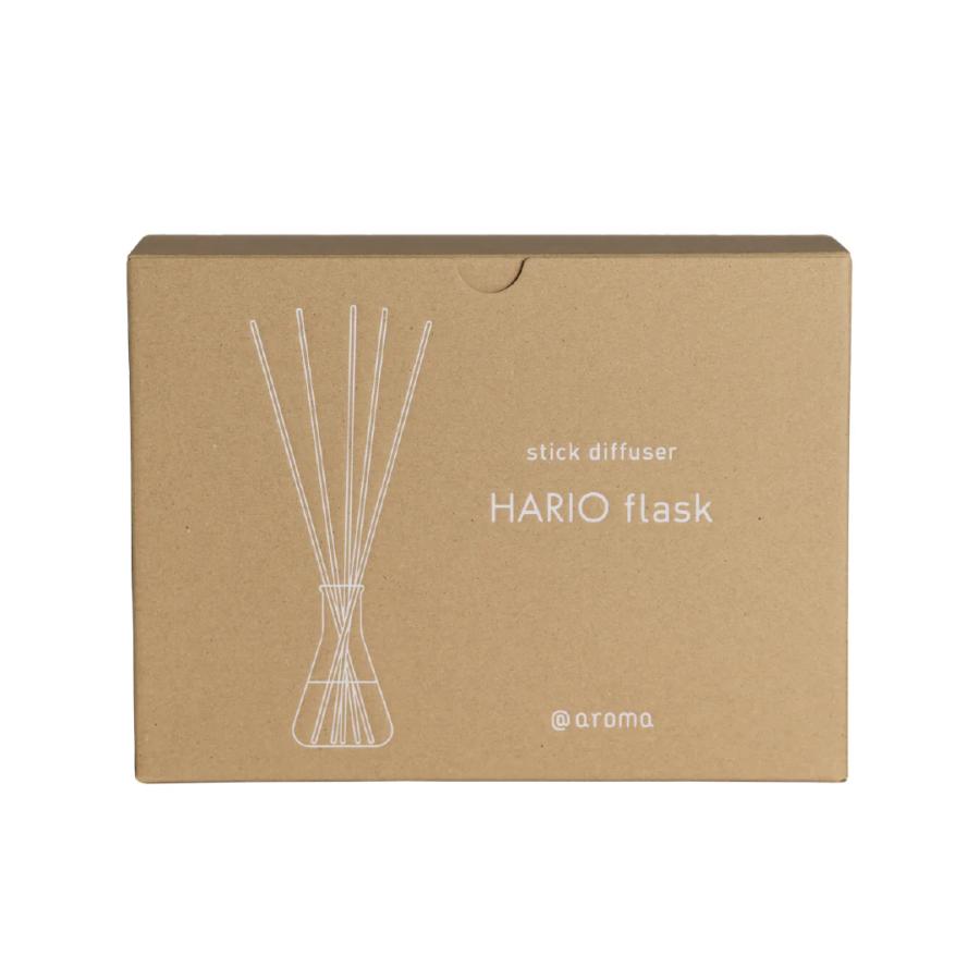 stick diffuser HARIO flask アットアロマ スティックディフューザー ハリオフラスコ 三角フラスコ型ディフューザー リードディフューザー 芳香器 プレゼント