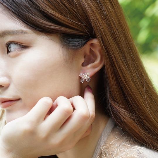 父の日 22 プレゼント ギフト ハリオ 公式限定 ピアス ルチア ガラスアクセサリー 花 可愛い Hario公式paypayモール店 通販 Paypayモール