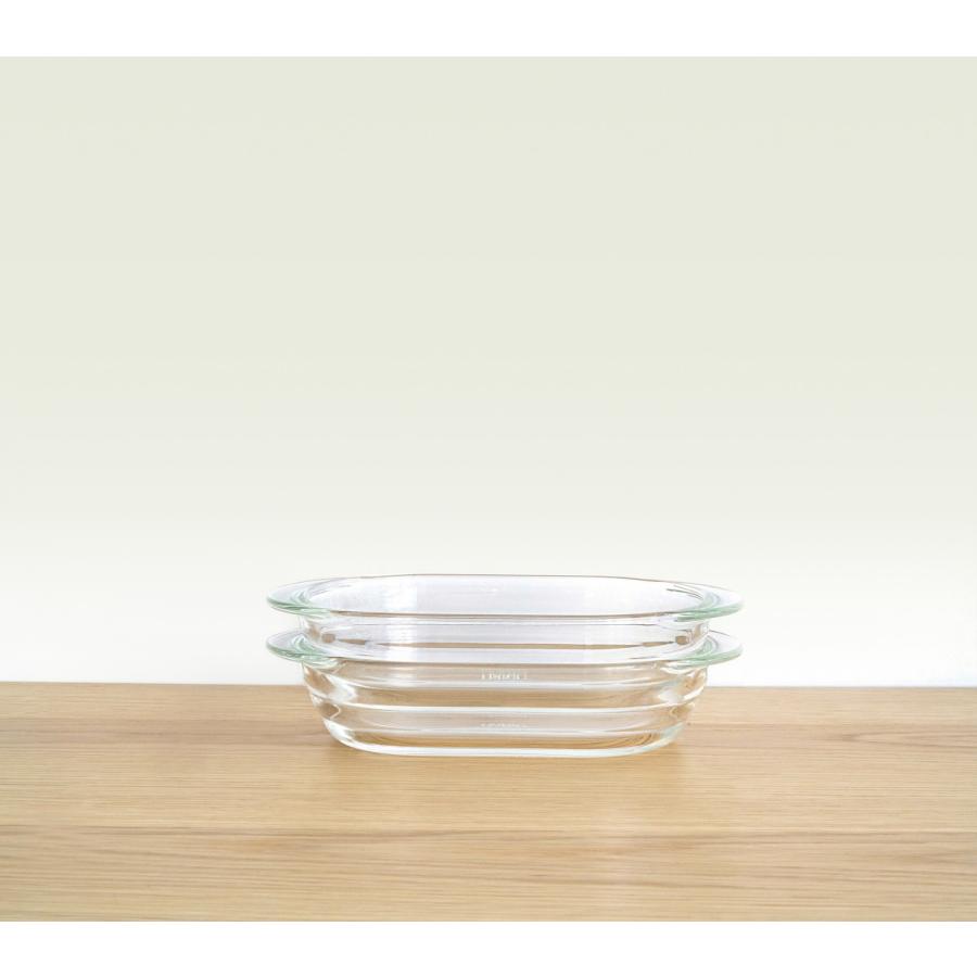 ハリオ 耐熱ガラス製グラタン皿2個セット 600ml オーブン・電子