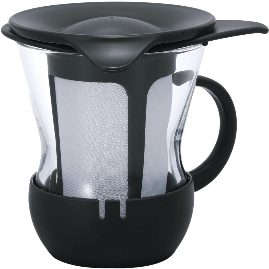 格安SALEスタートハリオ ワンカップティーマグ OTMH-1B 200ml フタは茶こし置き HARIO 公式 食器、グラス、カトラリー HARIO (ハリオ) ワンカップティーメーカー 200ml ブラック OTM-1B