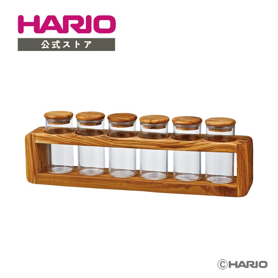 ハリオ オリーブウッド スパイスストッカー6個セット HARIO 公式 2024
