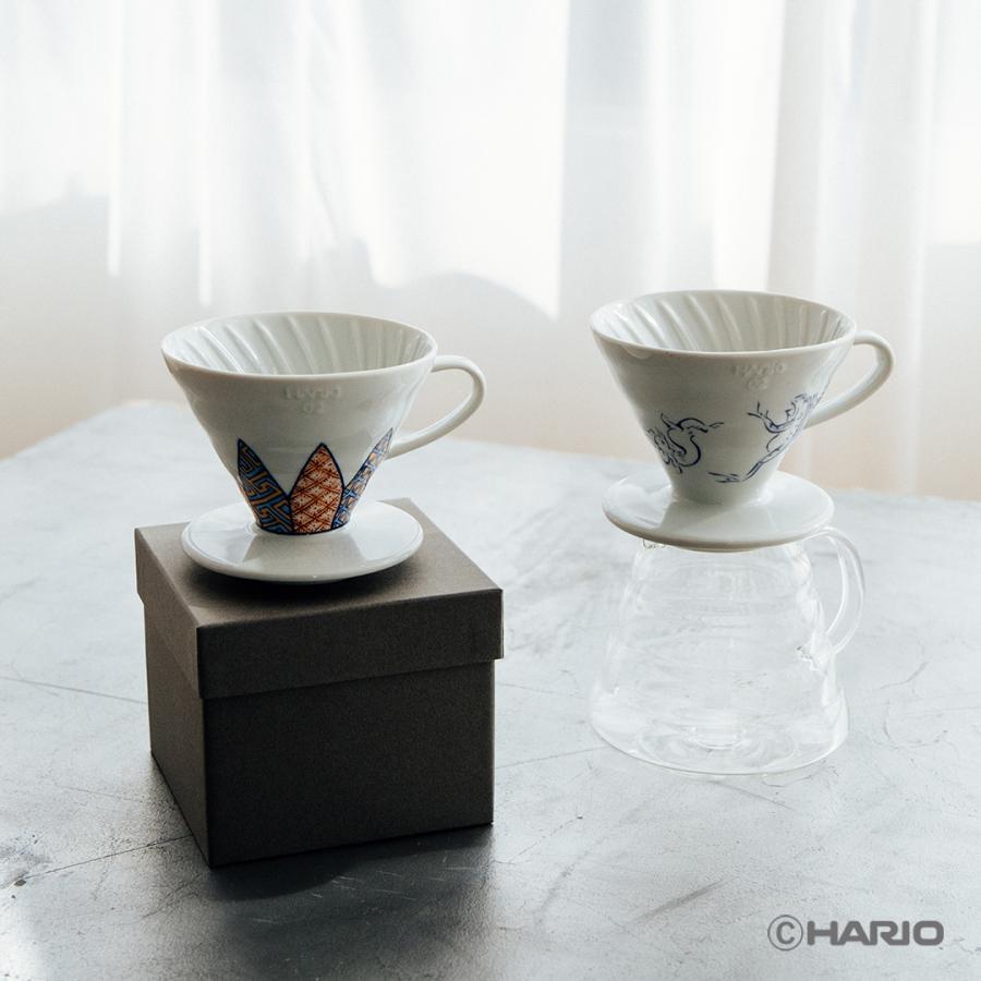 HARIO（ハリオ） HARIO×たち吉 V60透過ドリッパー 02 セラミック 祥瑞