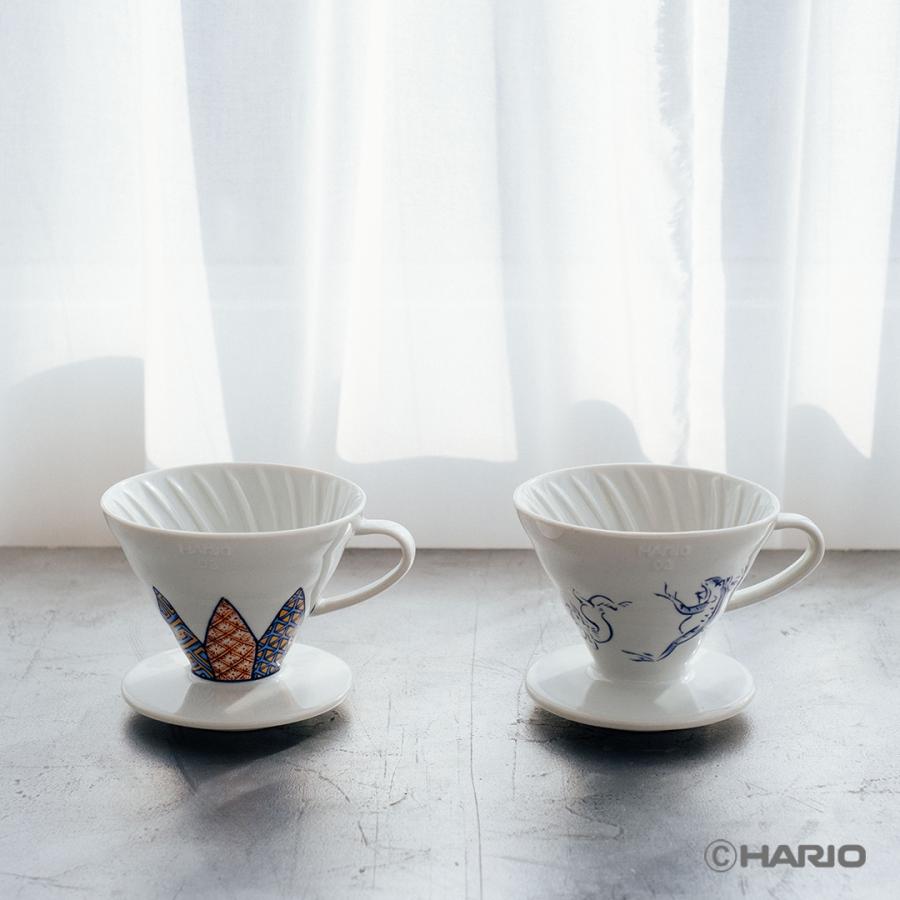 HARIO（ハリオ） HARIO×たち吉 V60透過ドリッパー 02 セラミック 祥瑞