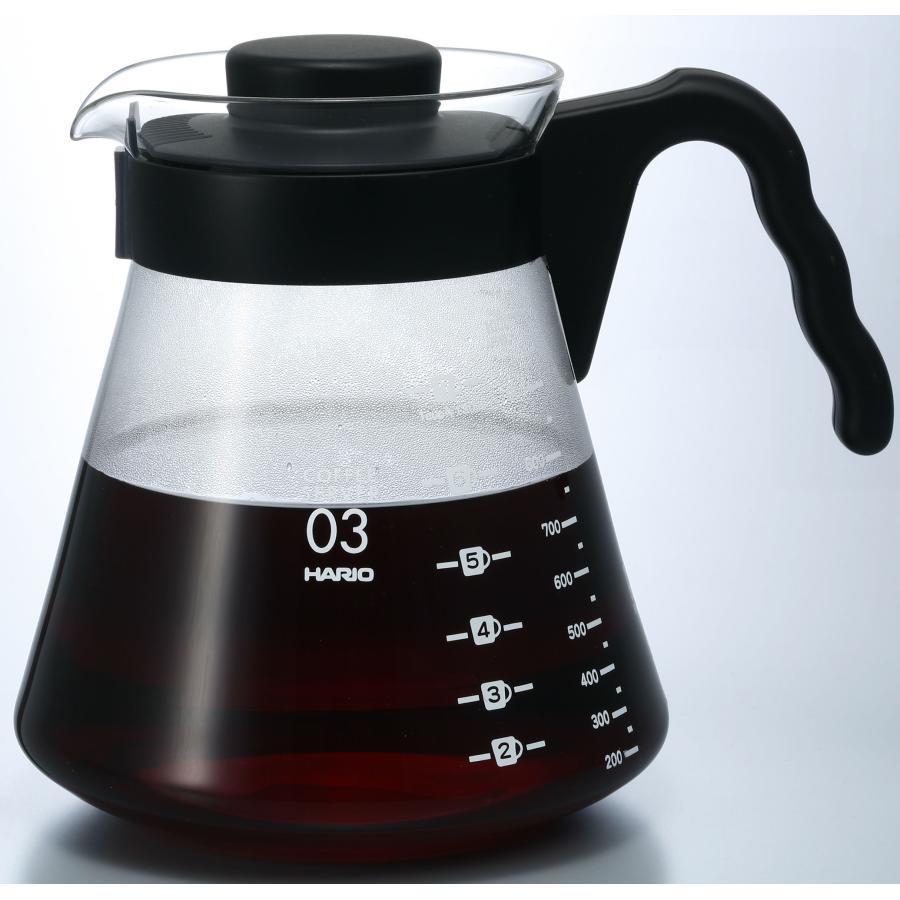 ハリオ おしゃれ V60コーヒーサーバー1000 VCS-01B 1000ml シンプル